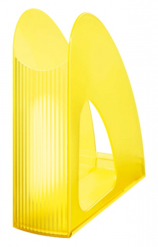 Stojan na časopisy Twin priehľadná signálna žltá