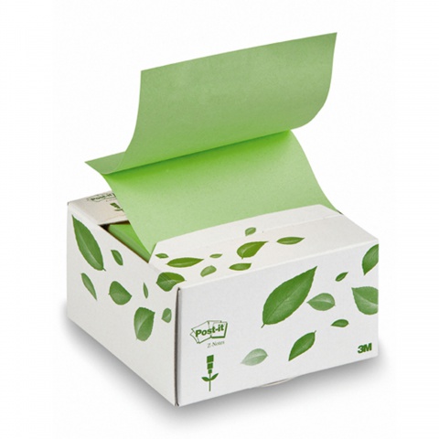 Z-bloček Post-it 76x76 zelený recyklovaný 200 lístkov