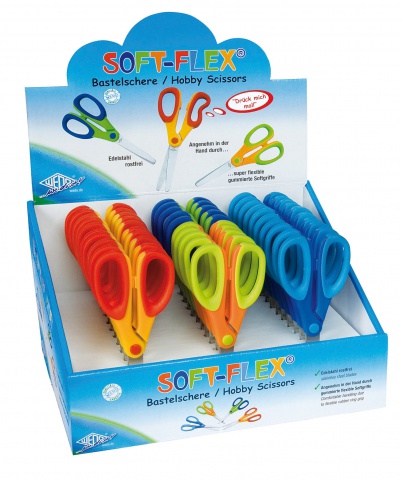 Detské nožnice Soft Flex (display) rôzne farby