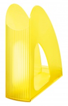 Stojan na časopisy Twin priehľadná signálna žltá