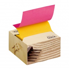 Samolepiaci Z-bloček Post-it 76x76 v boxe žltá/ružová 200 l.