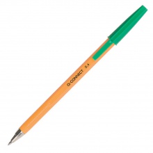 Jednorázové guličkové pero Q-CONNECT F zelené